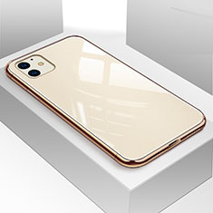 Custodia Silicone Specchio Laterale Cover per Apple iPhone 11 Oro