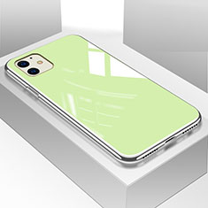 Custodia Silicone Specchio Laterale Cover per Apple iPhone 11 Verde