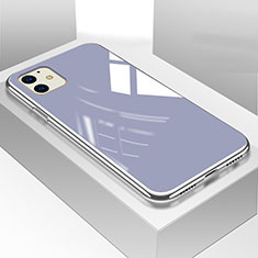 Custodia Silicone Specchio Laterale Cover per Apple iPhone 11 Viola