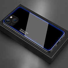 Custodia Silicone Specchio Laterale Cover per Apple iPhone 13 Blu