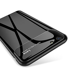 Custodia Silicone Specchio Laterale Cover per Apple iPhone 6 Nero