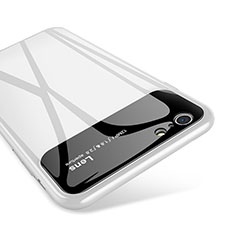 Custodia Silicone Specchio Laterale Cover per Apple iPhone 6 Plus Bianco