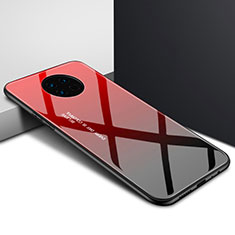 Custodia Silicone Specchio Laterale Cover per Huawei Enjoy 20 Plus 5G Rosso