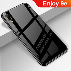 Custodia Silicone Specchio Laterale Cover per Huawei Enjoy 9e Nero