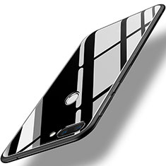 Custodia Silicone Specchio Laterale Cover per Huawei Honor 9i Nero