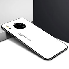 Custodia Silicone Specchio Laterale Cover per Huawei Mate 30 5G Bianco