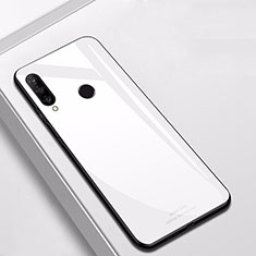 Custodia Silicone Specchio Laterale Cover per Huawei Nova 4e Bianco