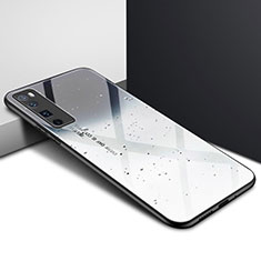 Custodia Silicone Specchio Laterale Cover per Huawei Nova 7 Pro 5G Grigio Scuro