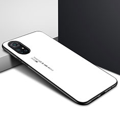 Custodia Silicone Specchio Laterale Cover per Huawei Nova 8 5G Bianco
