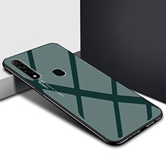 Custodia Silicone Specchio Laterale Cover per Oppo A31 Verde