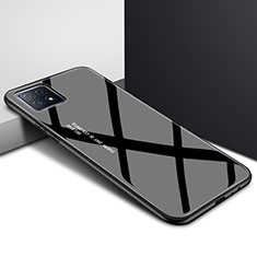 Custodia Silicone Specchio Laterale Cover per Oppo A72 5G Nero
