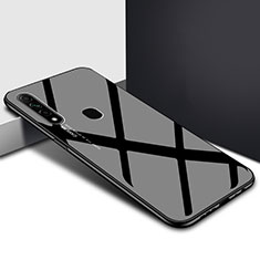 Custodia Silicone Specchio Laterale Cover per Oppo A8 Nero