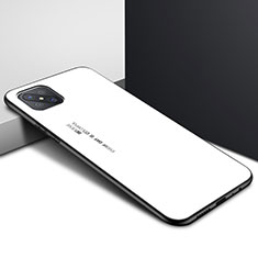 Custodia Silicone Specchio Laterale Cover per Oppo A92s 5G Bianco
