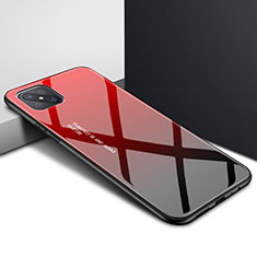 Custodia Silicone Specchio Laterale Cover per Oppo Reno4 Z 5G Rosso