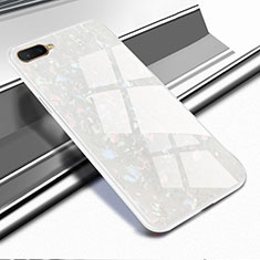 Custodia Silicone Specchio Laterale Cover per Oppo RX17 Neo Bianco