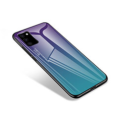 Custodia Silicone Specchio Laterale Cover per Samsung Galaxy S20 FE 5G Viola