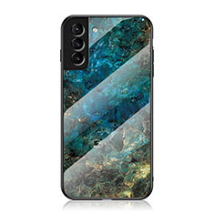 Custodia Silicone Specchio Laterale Cover per Samsung Galaxy S23 5G Verde