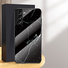 Custodia Silicone Specchio Laterale Cover per Samsung Galaxy S24 5G Nero