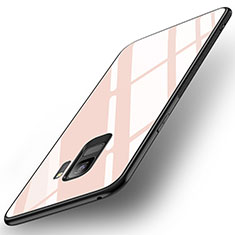Custodia Silicone Specchio Laterale Cover per Samsung Galaxy S9 Rosa