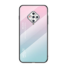Custodia Silicone Specchio Laterale Cover per Vivo X50e 5G Rosa