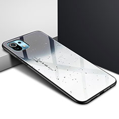 Custodia Silicone Specchio Laterale Cover per Xiaomi Mi 11 Lite 4G Grigio