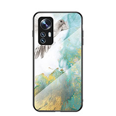 Custodia Silicone Specchio Laterale Cover per Xiaomi Mi 12 5G Verde