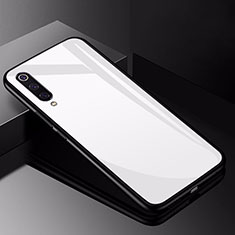 Custodia Silicone Specchio Laterale Cover per Xiaomi Mi 9 Lite Bianco