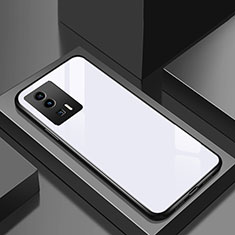 Custodia Silicone Specchio Laterale Cover per Xiaomi Poco F5 Pro 5G Bianco