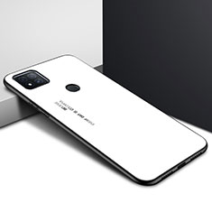 Custodia Silicone Specchio Laterale Cover per Xiaomi Redmi 10A 4G Bianco