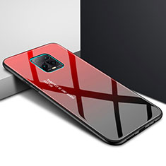 Custodia Silicone Specchio Laterale Cover per Xiaomi Redmi 10X Pro 5G Rosso