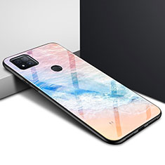 Custodia Silicone Specchio Laterale Cover per Xiaomi Redmi 9 India Colorato