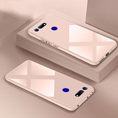 Custodia Silicone Specchio Laterale Cover T01 per Huawei Honor V20 Rosa