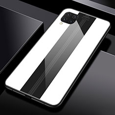 Custodia Silicone Specchio Laterale Cover T01 per Huawei Nova 6 SE Bianco