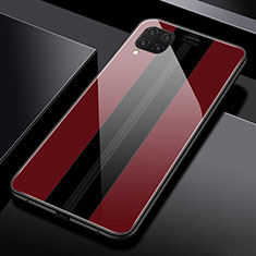 Custodia Silicone Specchio Laterale Cover T01 per Huawei Nova 7i Rosso