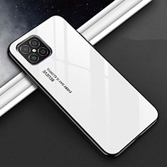 Custodia Silicone Specchio Laterale Cover T01 per Huawei Nova 8 SE 5G Bianco