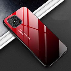 Custodia Silicone Specchio Laterale Cover T01 per Huawei Nova 8 SE 5G Rosso