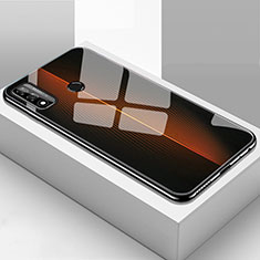 Custodia Silicone Specchio Laterale Cover T01 per Huawei Nova Lite 3 Plus Arancione