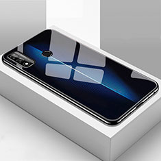 Custodia Silicone Specchio Laterale Cover T01 per Huawei Nova Lite 3 Plus Blu