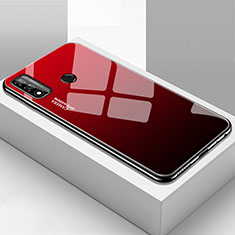 Custodia Silicone Specchio Laterale Cover T01 per Huawei Nova Lite 3 Plus Rosso