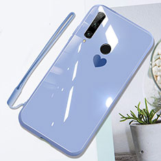 Custodia Silicone Specchio Laterale Cover T01 per Huawei P Smart+ Plus (2019) Viola