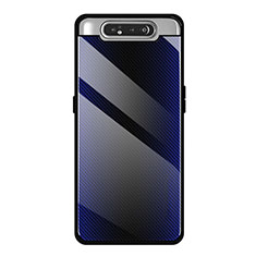 Custodia Silicone Specchio Laterale Cover T01 per Samsung Galaxy A90 4G Viola