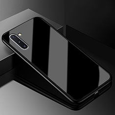 Custodia Silicone Specchio Laterale Cover T01 per Samsung Galaxy Note 10 Nero