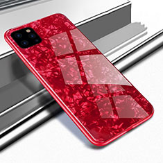 Custodia Silicone Specchio Laterale Cover T02 per Apple iPhone 11 Pro Rosso