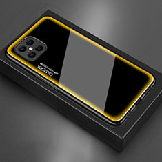 Custodia Silicone Specchio Laterale Cover T02 per Huawei Nova 8 SE 5G Giallo