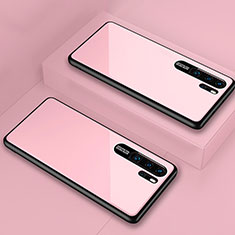 Custodia Silicone Specchio Laterale Cover T02 per Huawei P30 Pro New Edition Rosa