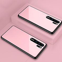 Custodia Silicone Specchio Laterale Cover T02 per Huawei P30 Pro Rosa