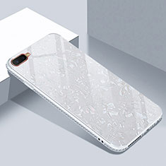 Custodia Silicone Specchio Laterale Cover T02 per Oppo K1 Bianco