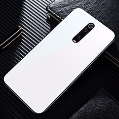 Custodia Silicone Specchio Laterale Cover T02 per Xiaomi Mi 9T Bianco