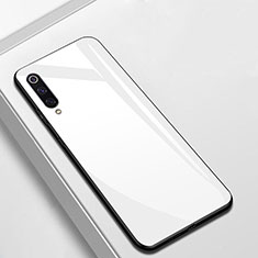 Custodia Silicone Specchio Laterale Cover T02 per Xiaomi Mi A3 Bianco