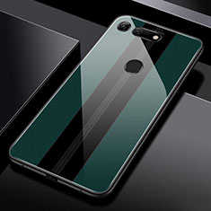 Custodia Silicone Specchio Laterale Cover T03 per Huawei Honor V20 Verde
